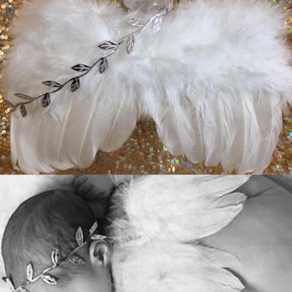 Angel Wings And Headband, Props, Baby Angel Wings